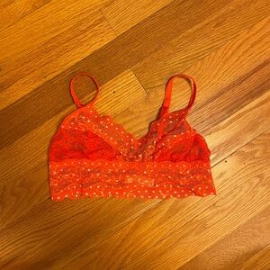 Orange Sheer Bralette